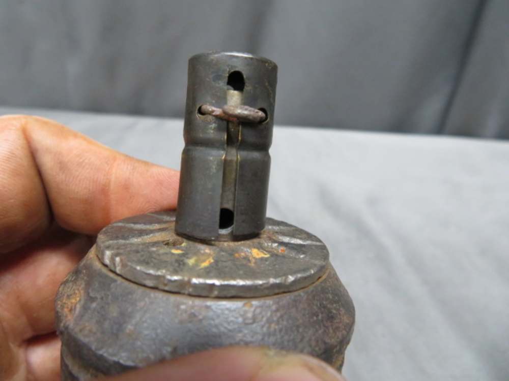 WWII JAPANESE TYPE 91 HAND GRENADE / KNEE MORTAR ROUND-ORIGINAL-SCARCE-img-6