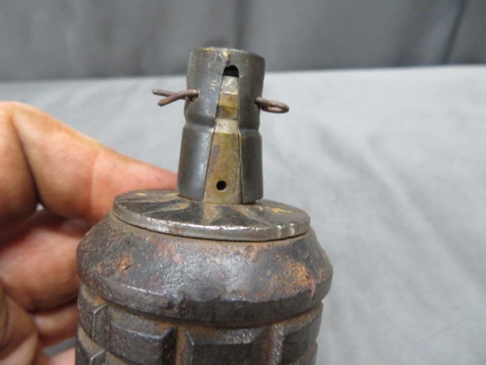 WWII JAPANESE TYPE 91 HAND GRENADE / KNEE MORTAR ROUND-ORIGINAL-SCARCE-img-7