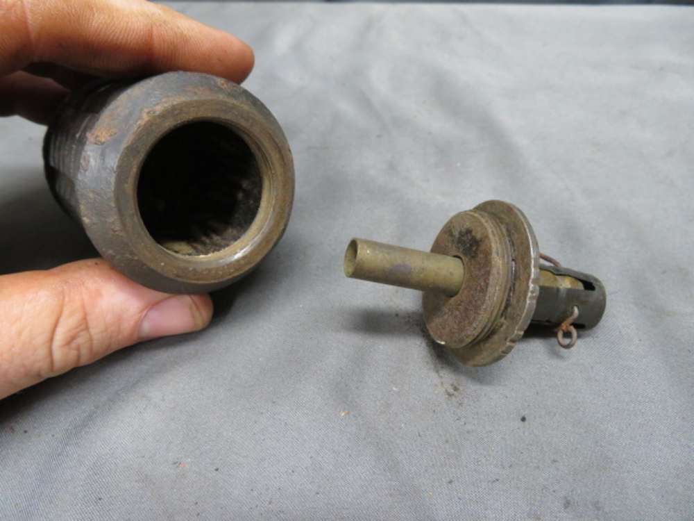WWII JAPANESE TYPE 91 HAND GRENADE / KNEE MORTAR ROUND-ORIGINAL-SCARCE-img-10