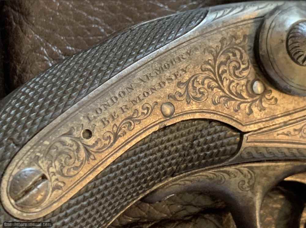 EXCEPTIONAL FACTORY ENGRAVED & CASED CSA KERR PERCUSSION REVOLVER.-img-2