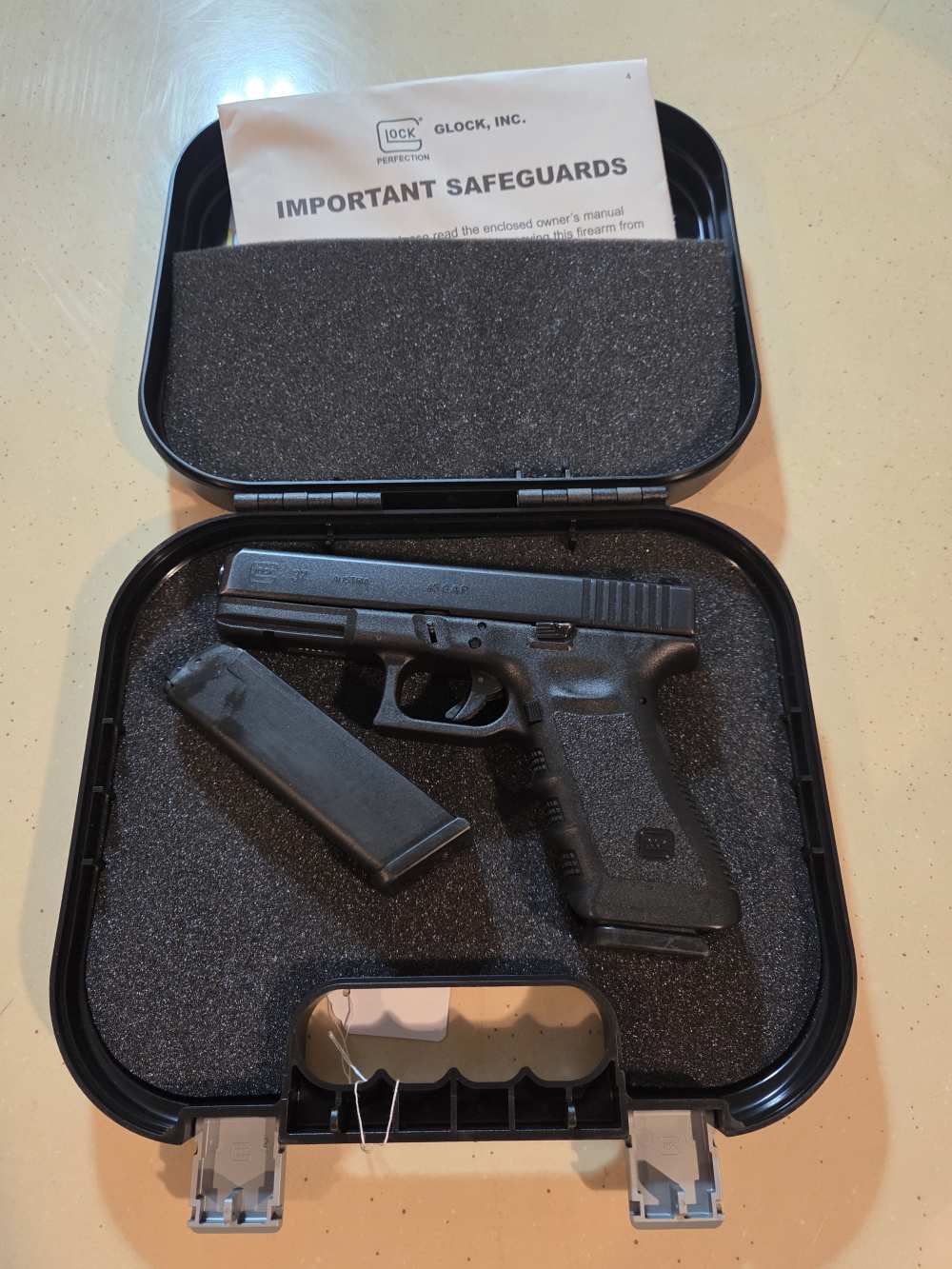 Glock 37 With Case and 2 Mags, 45GAP "Frying Pan"-img-0