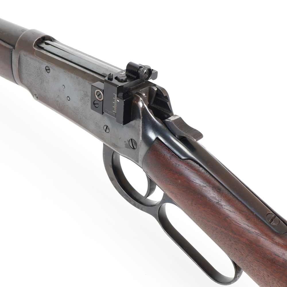 Pre 64 Winchester Model 94, 32 Win Spl 20” Barrel Blued/Wood SOLID W/ Peep!-img-17