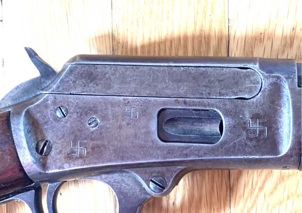 Historic SHARPSHOOTER MAY LILLIE MODEL 1894 MARLING RIFLE.-img-3