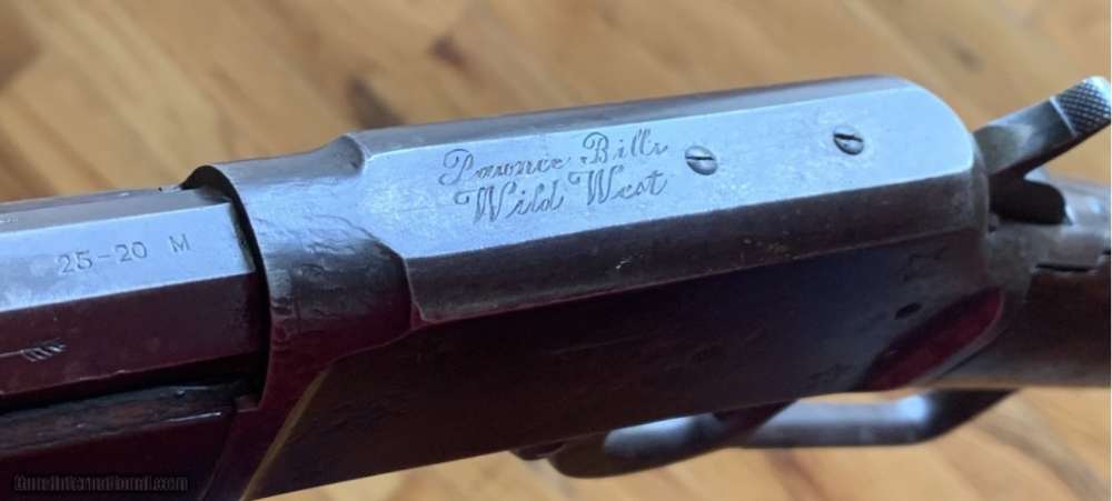 Historic SHARPSHOOTER MAY LILLIE MODEL 1894 MARLING RIFLE.-img-1