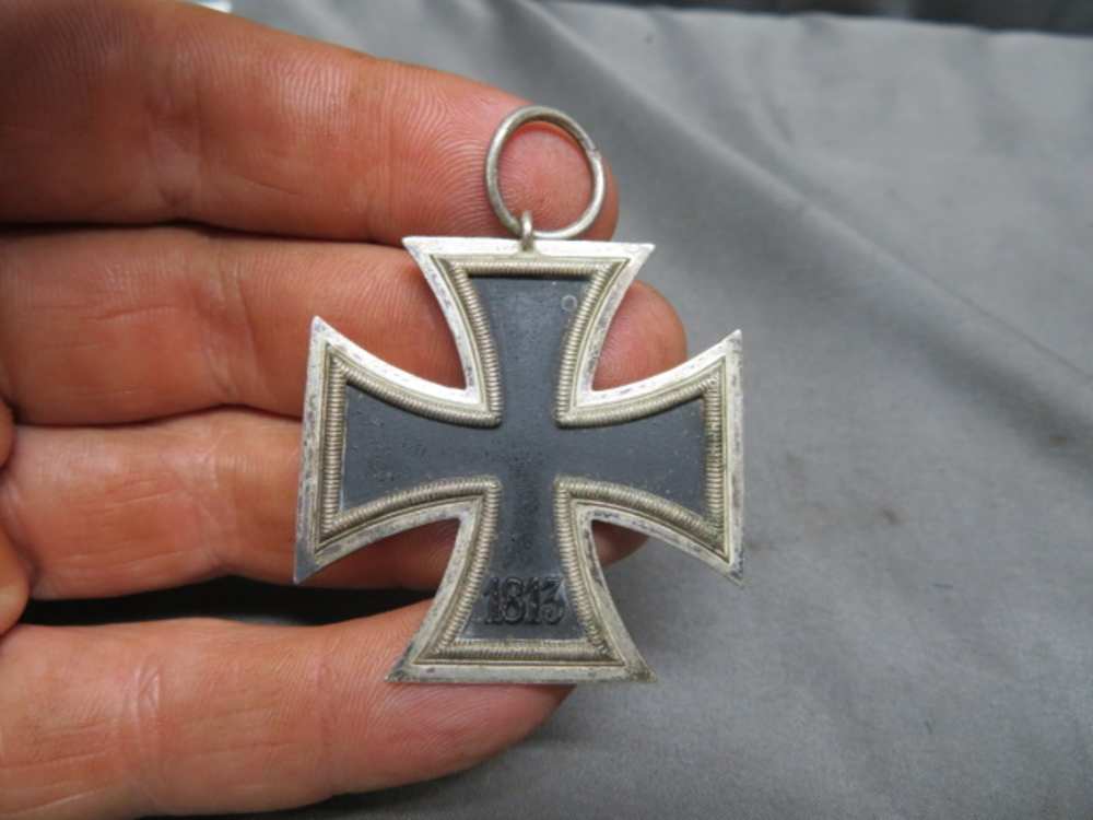 WWII GERMAN IRON CROSS 2ND CLASS W/ ENVELOPE-RING MARKED-img-2
