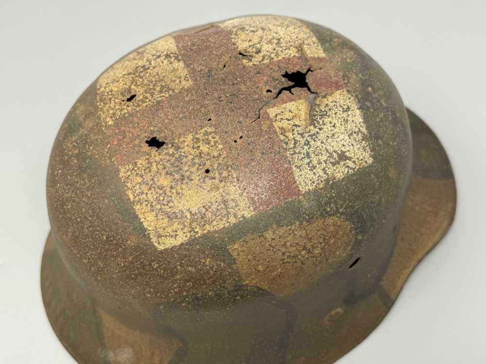 WW1 German M16 Helmet CAMO MEDIC pre WW2 WWII -img-11