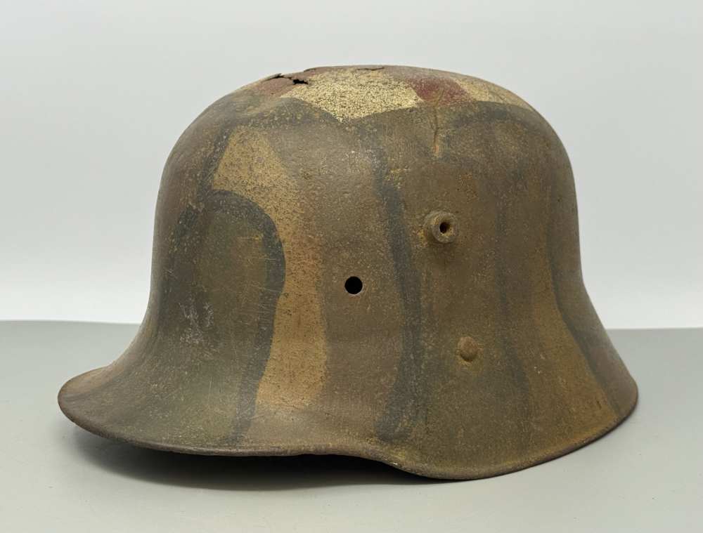 WW1 German M16 Helmet CAMO MEDIC pre WW2 WWII -img-4