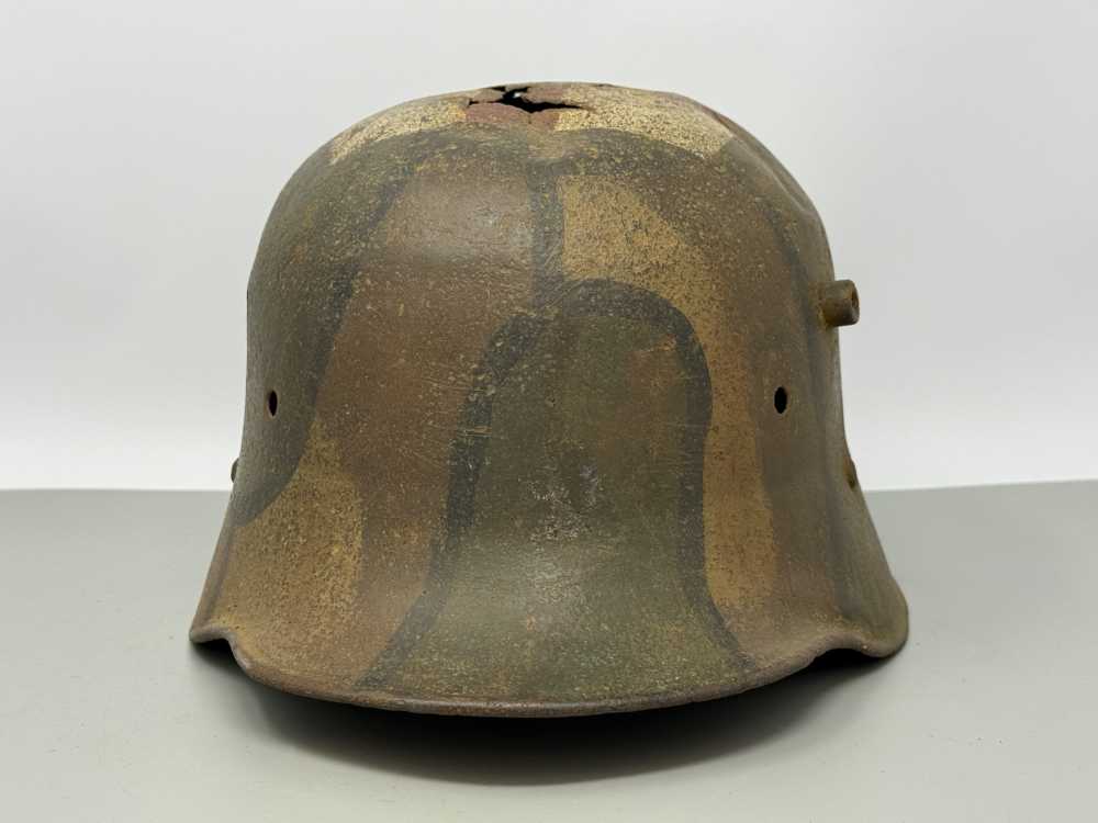 WW1 German M16 Helmet CAMO MEDIC pre WW2 WWII -img-7
