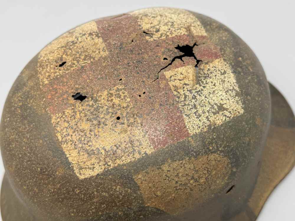 WW1 German M16 Helmet CAMO MEDIC pre WW2 WWII -img-12