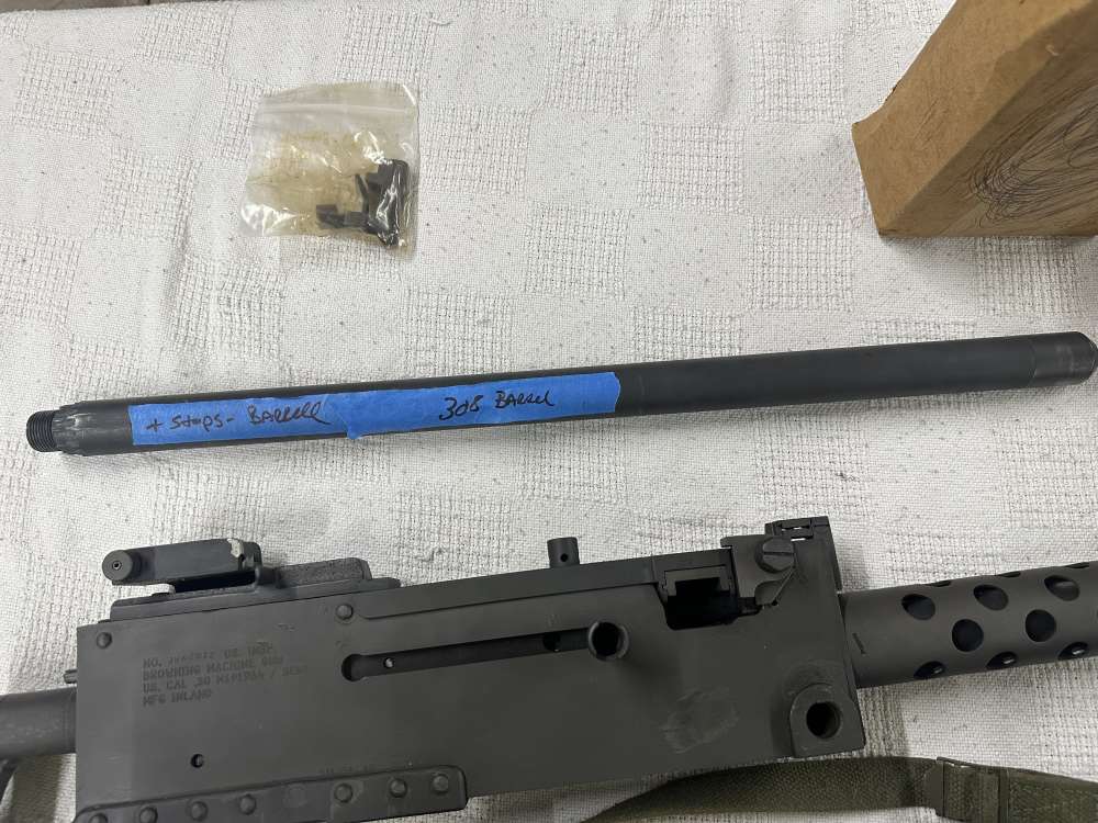 Inland mfg Browning Machine Gun semi auto with extras-img-24