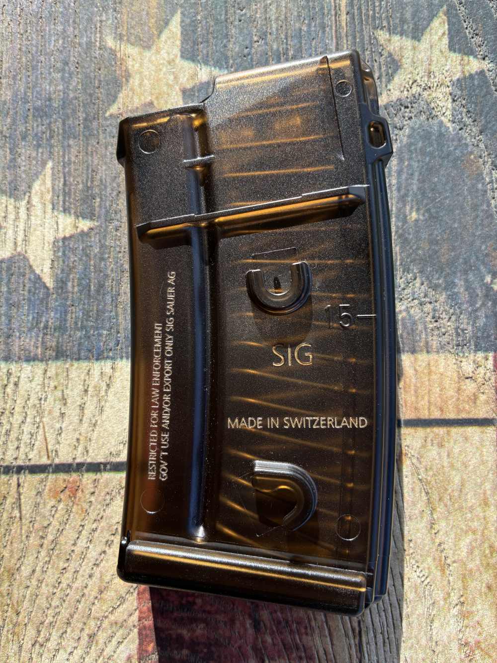 VERY RARE SIG SWISS MAGAZINE 20 Round 550 551 552 553 563 PE90 LE LAW -img-0