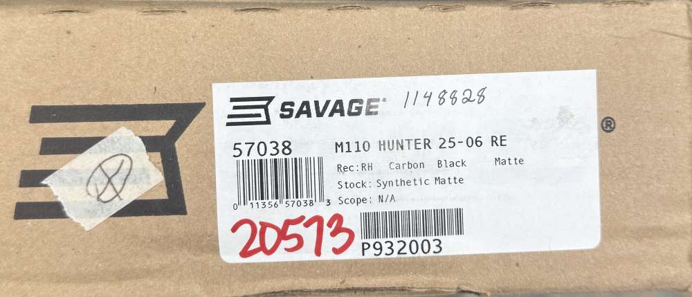 New! Savage Model 110 Hunter 25-06 Remington 22" Barrel Penny Bid! 57038-img-6