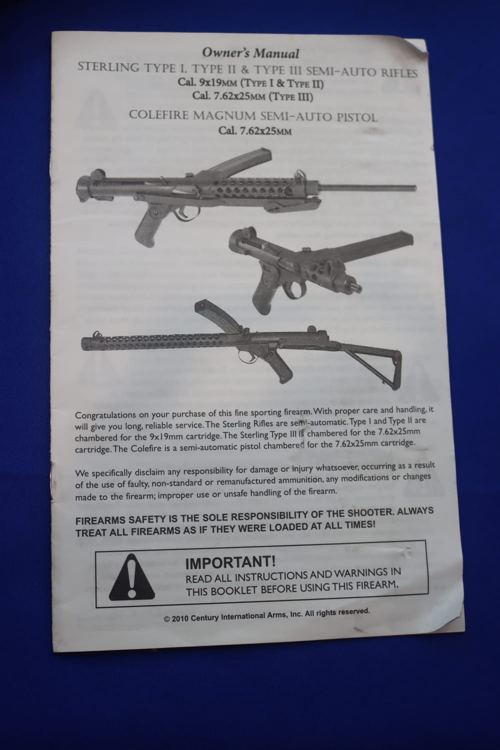 Century Arms Sterling Type II Model MK4 9mm Semi Auto Rifle 16" 2-Mags 34RD-img-38
