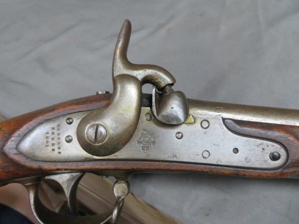 ANTIQUE US MODEL 1840 MUSKET-CONVERTED TO PERCUSSION-HARPERS FERRY 1841-img-0
