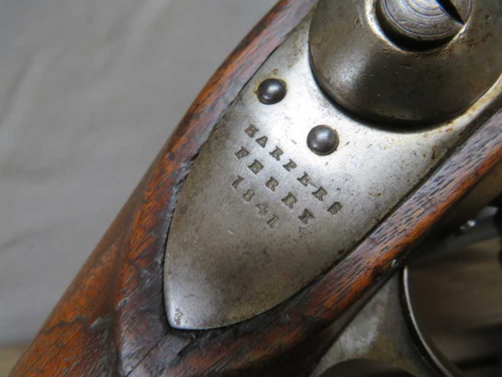ANTIQUE US MODEL 1840 MUSKET-CONVERTED TO PERCUSSION-HARPERS FERRY 1841-img-8