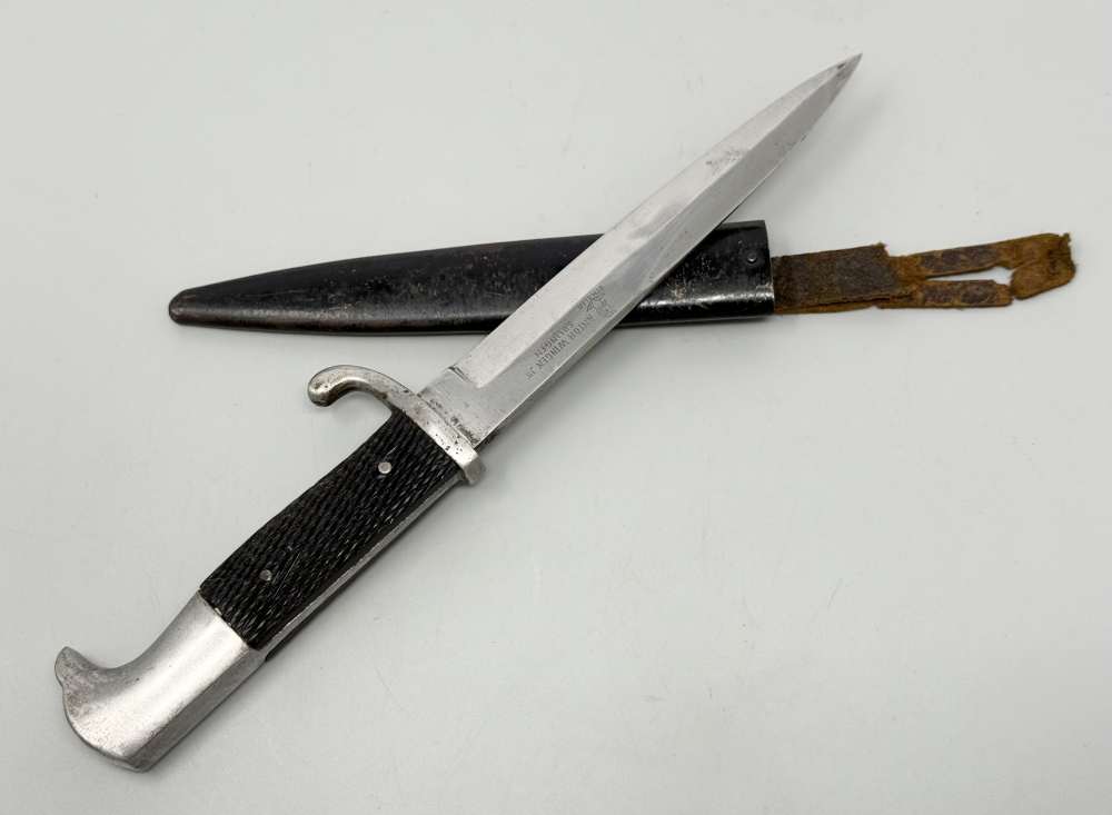 WW2 WW1 German Fighting Boot Knife ANTON WINGEN Dagger WWII trench-img-21