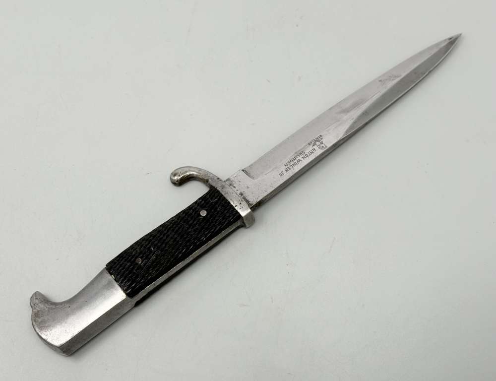 WW2 WW1 German Fighting Boot Knife ANTON WINGEN Dagger WWII trench-img-9