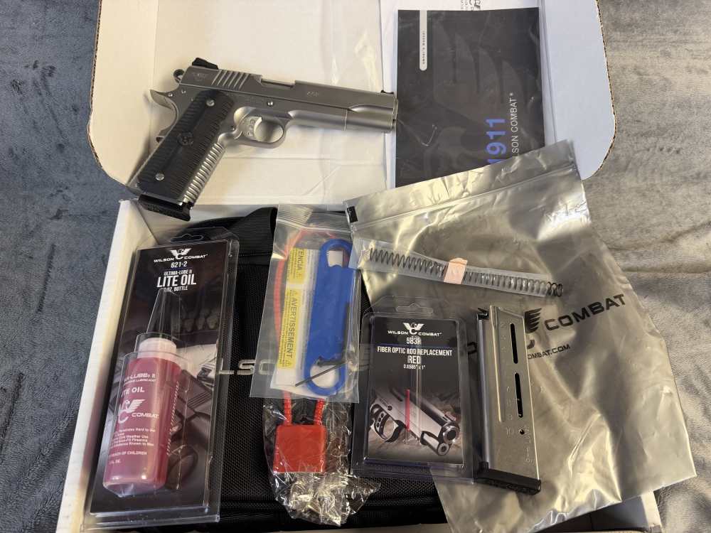 Wilson Combat ACP-FS-9-SS 9MM 5” 10+1 Rds, Stainless Penny Bid-img-8