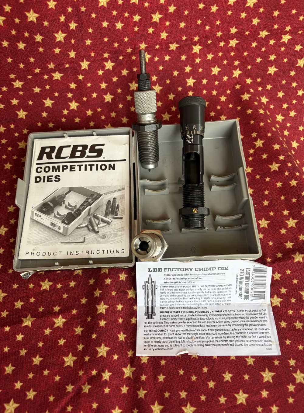 270 Win Competition Bullet Seating Die + FL Sizing RCBS, LEE Factory Crimp-img-3