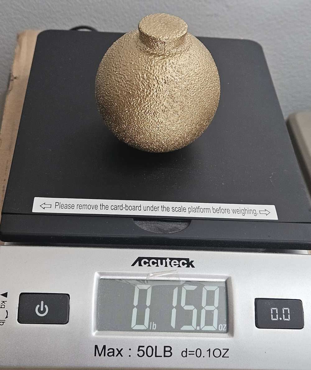 Grenade golden hand M67 Baseball INERT paperweight-img-3
