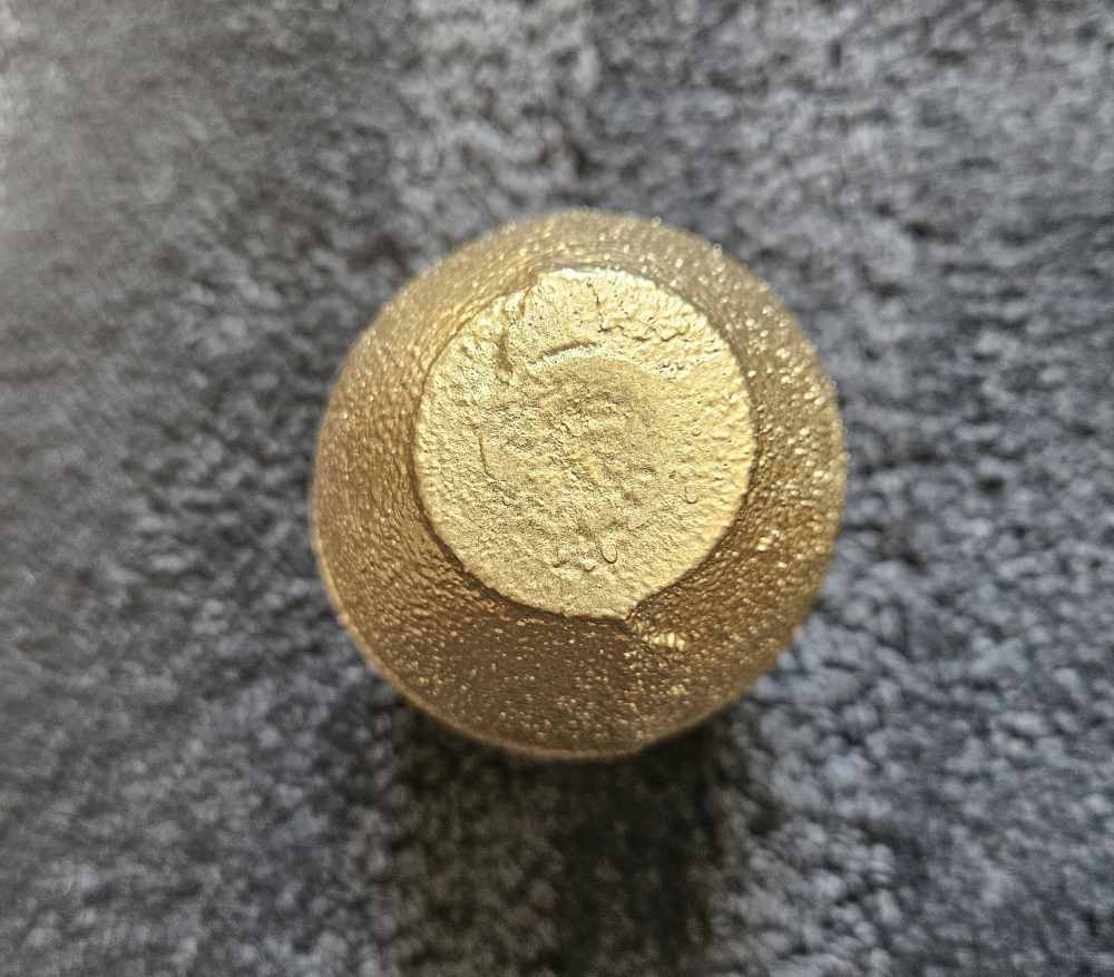 Grenade golden hand M26 Lemon INERT paperweight-img-2