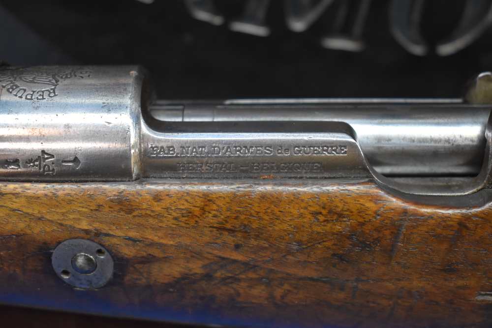FN MODEL 1924 REPUBLICANA MEXICANA CARBINE 7MM MAUSER, NUMBERS MATCHING-img-1
