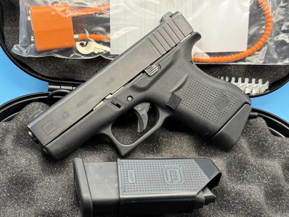 Glock 43 9mm Slimline Subcompact G43 Police Trade In GNS-img-0