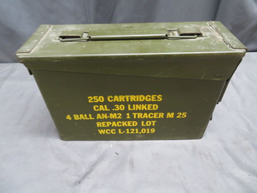 CAN OF 345 RDS US MILITARY .30-06 TRACER AMMO-WESTERN 1952-img-3