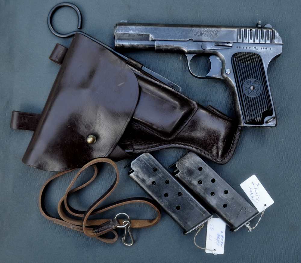 WWII Russian Soviet Tula Tokarev TT33  Nonimport TWO MATCHING MAGS! Rig-img-0