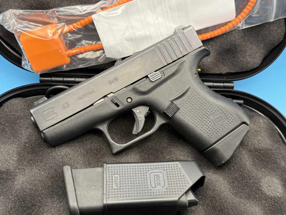 Glock 43 9mm Slimline Subcompact G43 Police Trade In GNS-img-0