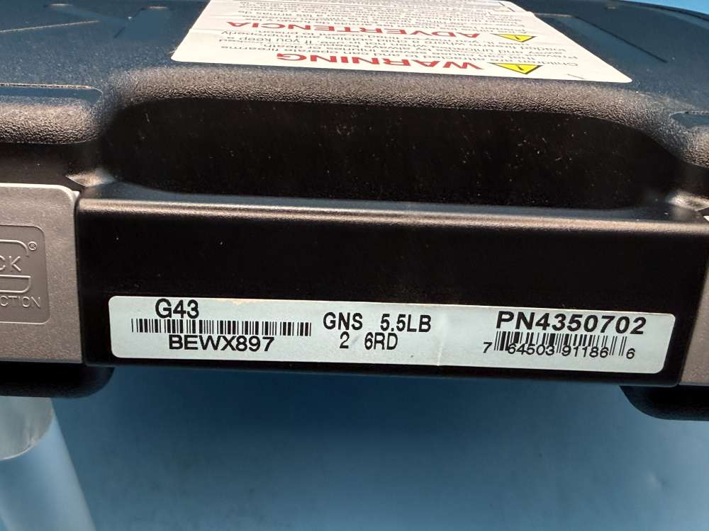 Glock 43 9mm Slimline Subcompact G43 Police Trade In GNS-img-2