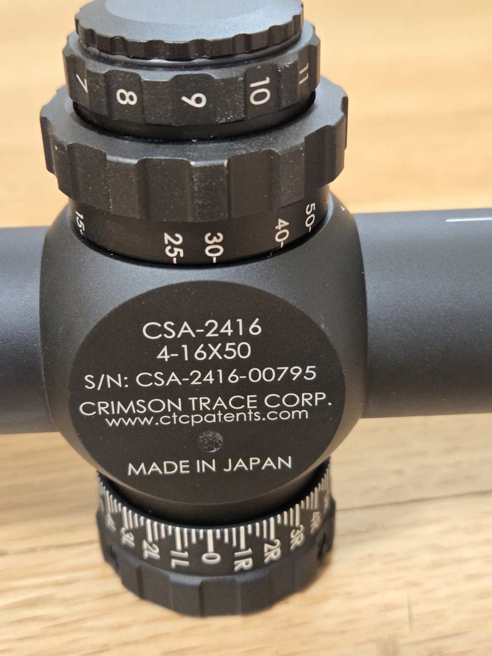 Crimson Trace 4-16x50 MOA 1/4".....CSA-2416 - Illuminated w/ lens covers-img-1