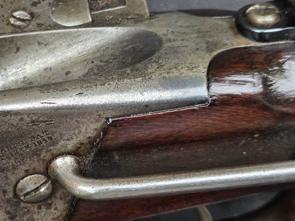 ANTIQUE SHARPS M 1863 CARBINE CARTRIDGE CONVERSION 45 70 EXC BORE-img-3