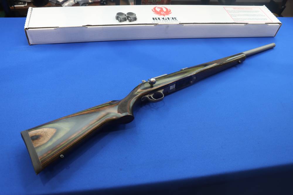 Ruger Model 77/22 Rifle 17 WSM 18" THREADED 17WSM STAINLESS LAMINATE 07219 -img-0