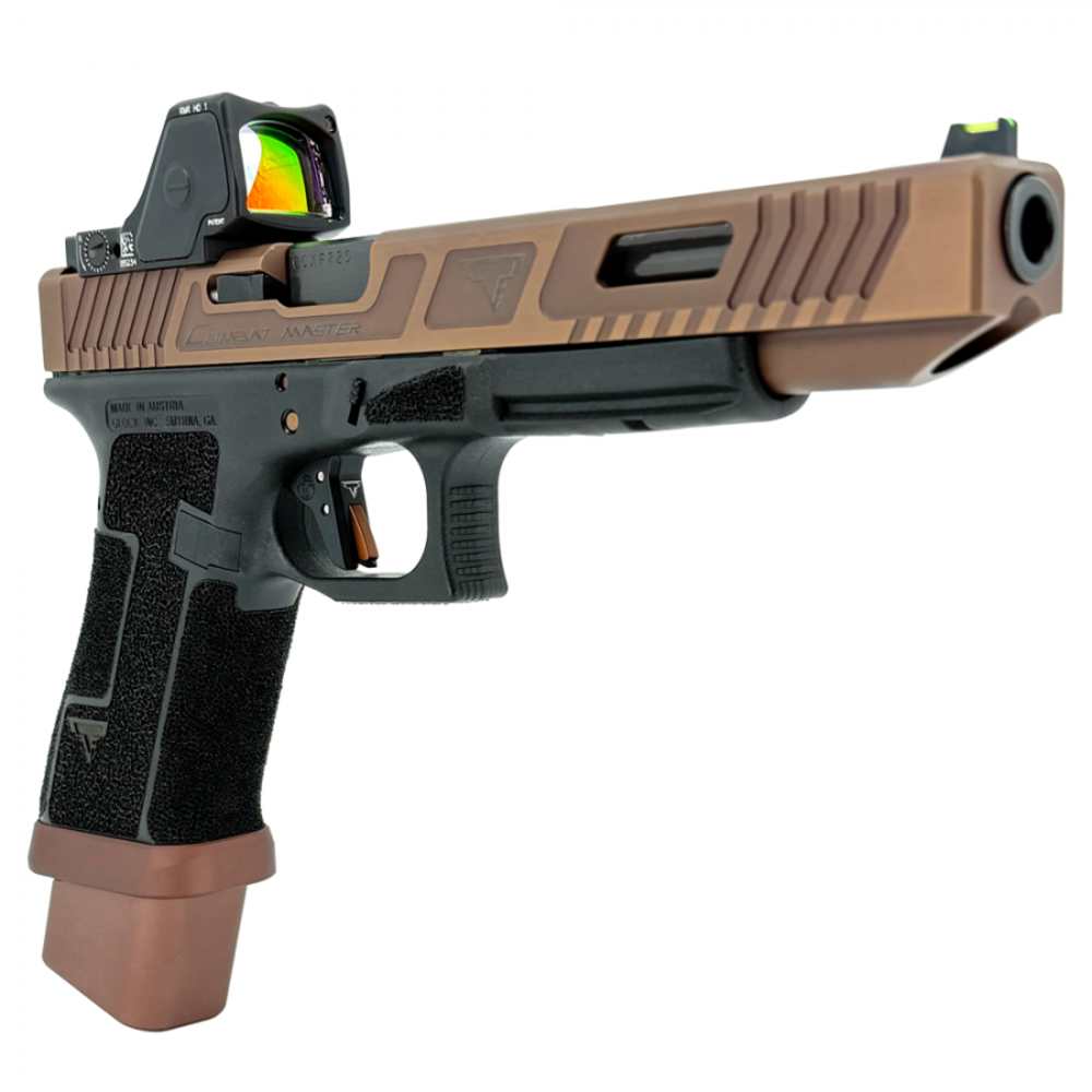 Taran/Glock 17L Gen 3  Copperhead Combat Master-6" Bbl (9mm) RMR HD-Bronze-img-3