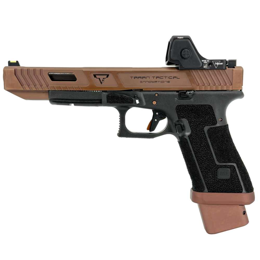 Taran/Glock 17L Gen 3  Copperhead Combat Master-6" Bbl (9mm) RMR HD-Bronze-img-0