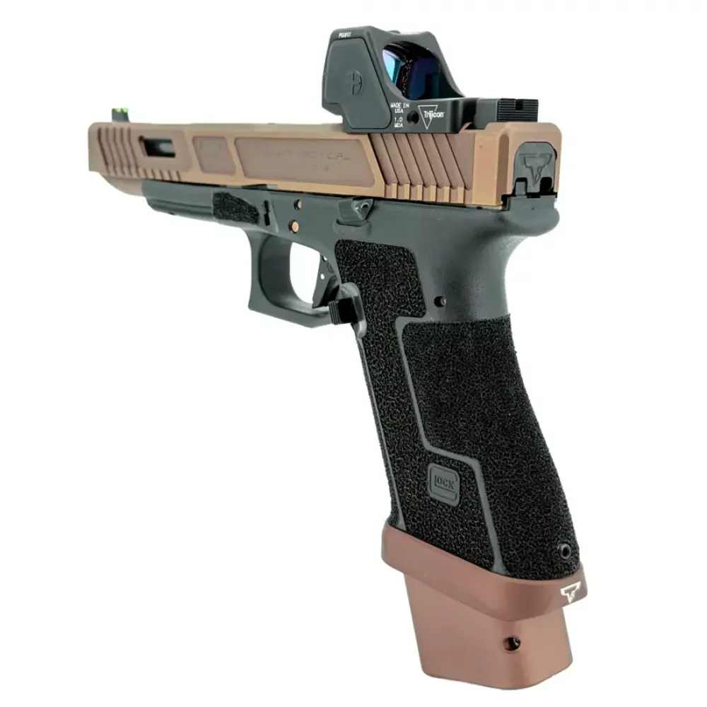 Taran/Glock 17L Gen 3  Copperhead Combat Master-6" Bbl (9mm) RMR HD-Bronze-img-2
