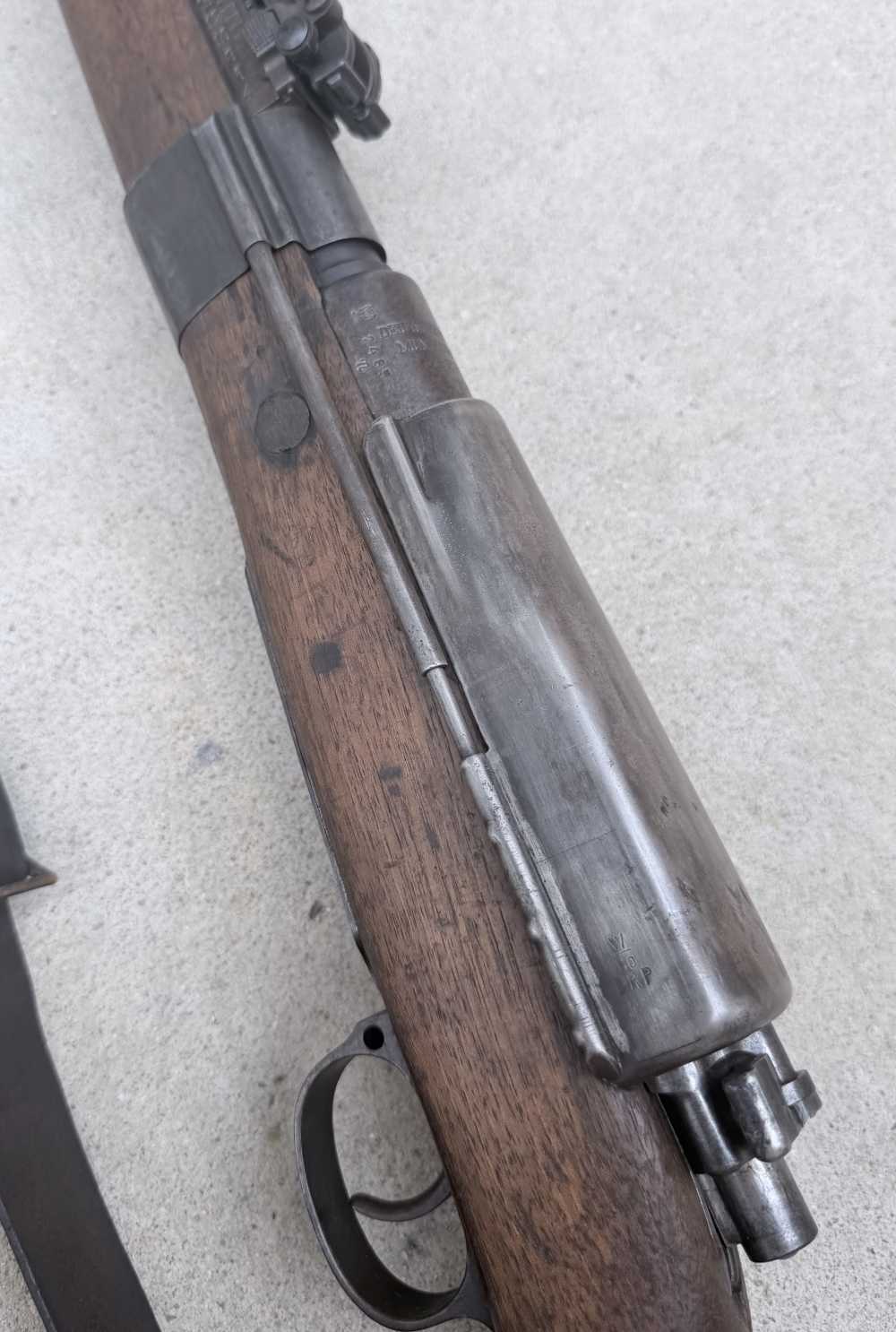 RARE WWI Gew98 with Night Sights, Dust Cover - WW1 Gewehr Trench Grouping-img-4
