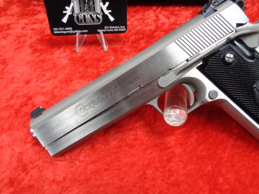 Coonan Classic Model 357 Magnum Stainless Steel 1911 2 Mag Case WE TRADE!-img-8