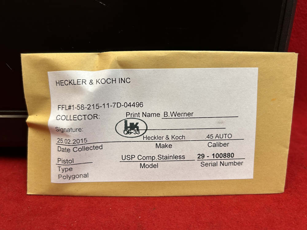 H&K USP-45 Compact V1, “Rare Stainless”, Safe Queen, 2015-img-1