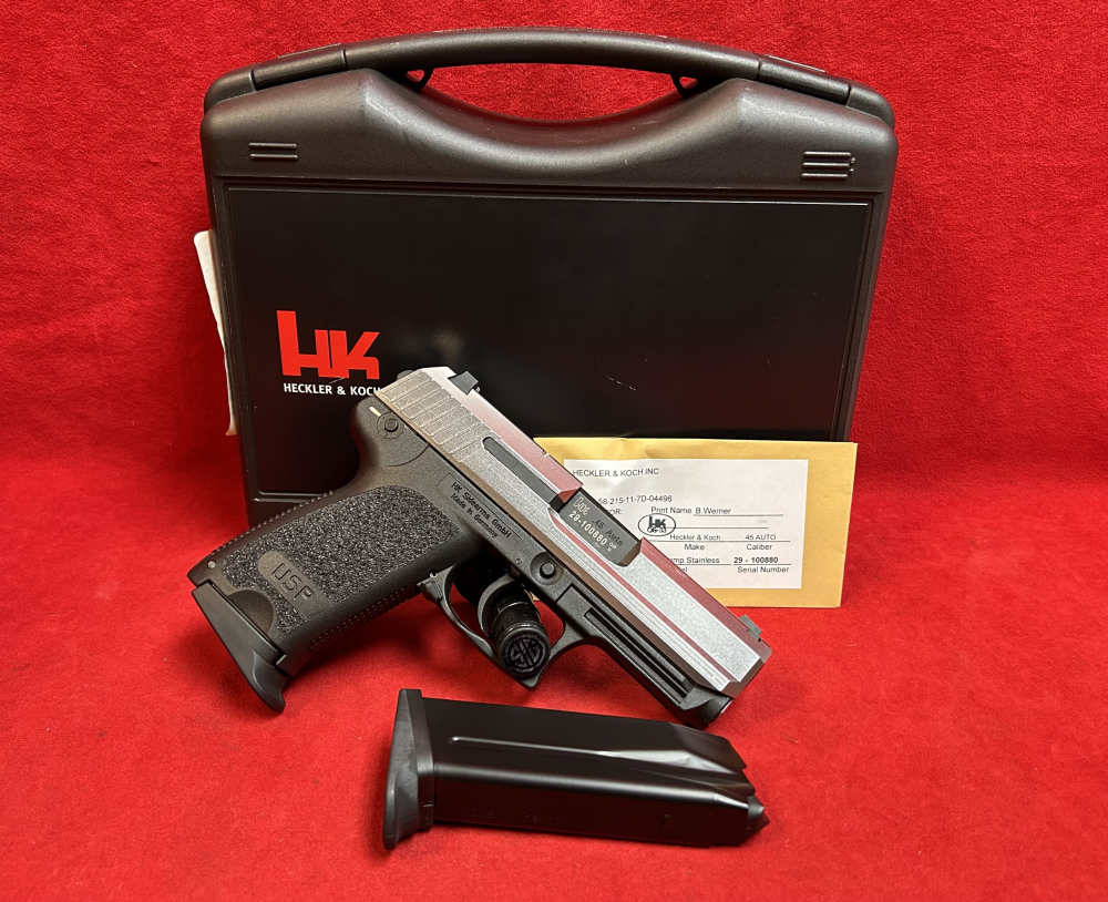 H&K USP-45 Compact V1, “Rare Stainless”, Safe Queen, 2015-img-0
