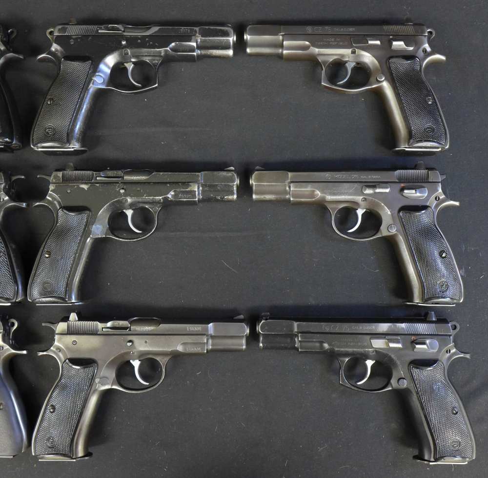 Surplus Police CZ 75 Pre B 9MM Pistols Ceska Zbrojovka B Grade -img-3