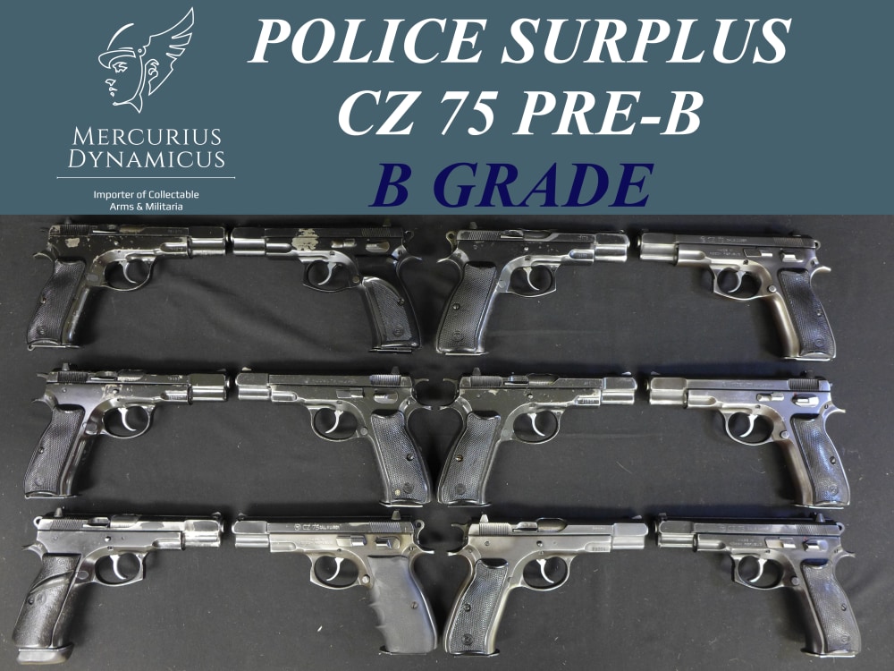 Surplus Police CZ 75 Pre B 9MM Pistols Ceska Zbrojovka B Grade -img-0