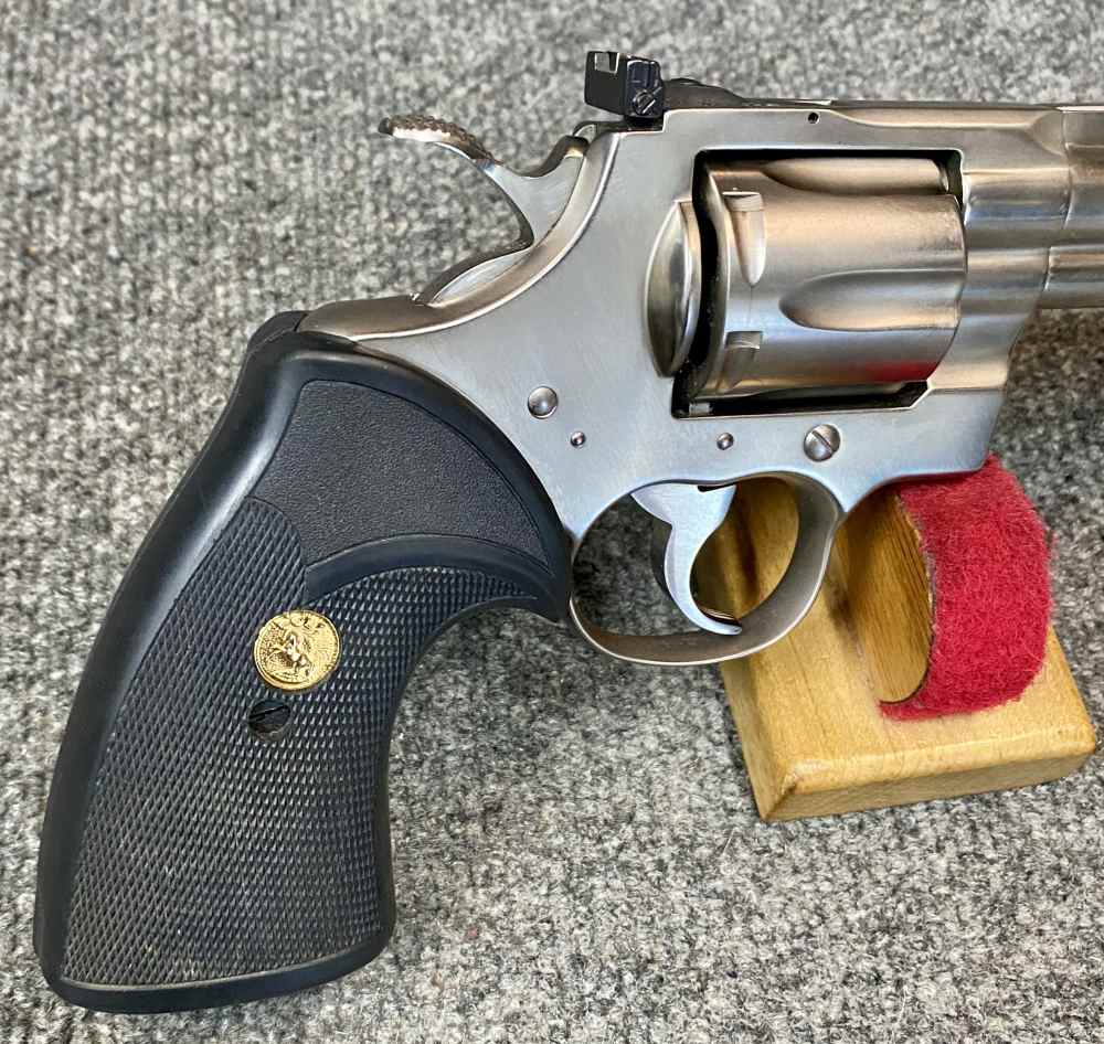 Colt Python Early 1980s 8 Inch in E Nickel Collector Grade with box -img-21