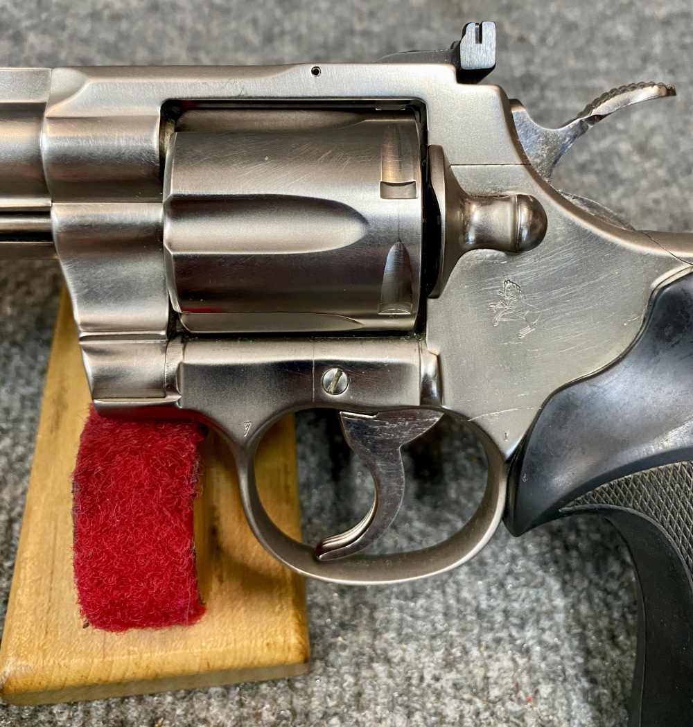 Colt Python Early 1980s 8 Inch in E Nickel Collector Grade with box -img-6
