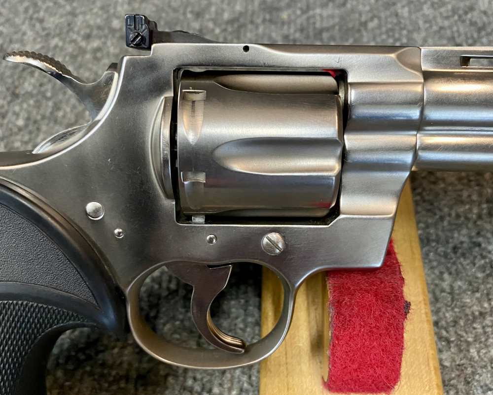 Colt Python Early 1980s 8 Inch in E Nickel Collector Grade with box -img-19