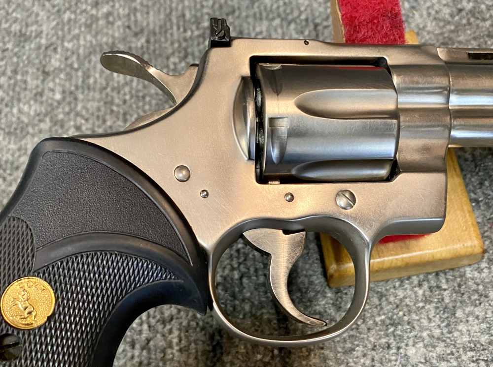 Colt Python Early 1980s 8 Inch in E Nickel Collector Grade with box -img-20