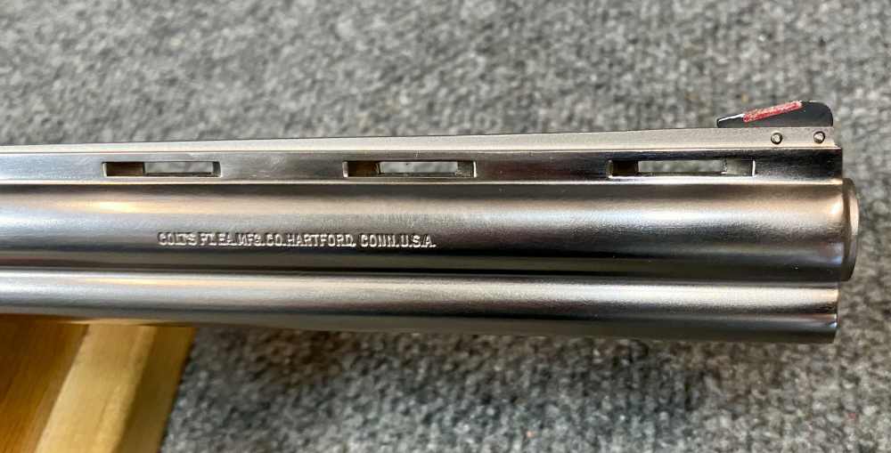 Colt Python Early 1980s 8 Inch in E Nickel Collector Grade with box -img-16