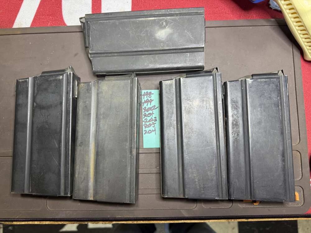 204 Springfield Armory M1A / M14 20-Round Magazines Lot of 5 Used-img-5