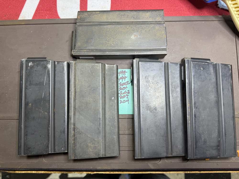 204 Springfield Armory M1A / M14 20-Round Magazines Lot of 5 Used-img-9